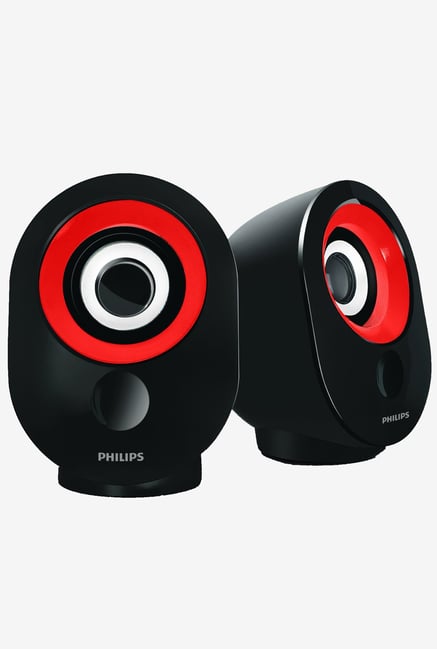 Philips SPA-50 2.0 Speaker with USB Plug (Red) Philips SPA-50 2.0 Speaker with USB Plug (Red)