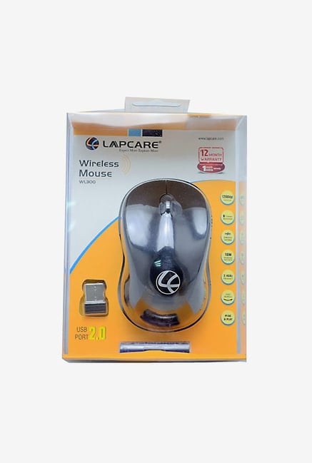 Lapcare WL 300 1000 DPI Wireless Optical Mouse (Black) Lapcare WL 300 1000 DPI Wireless Optical Mouse (Black)