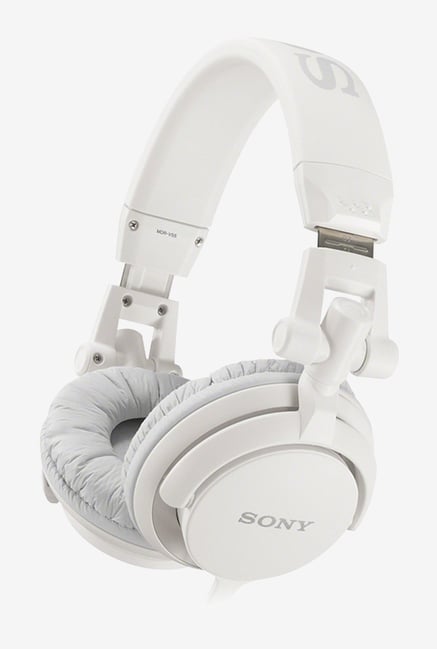 Sony MDR-V55/WC DJ Headphones With Swivel Design (White) Sony MDR-V55/WC DJ Headphones With Swivel Design (White)