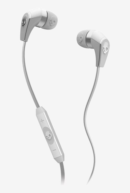 Skullcandy S2FFFM-257 50/50 In the Ear Headphone (White/Chrome) Skullcandy S2FFFM-257 50/50 In the Ear Headphone (White/Chrome)