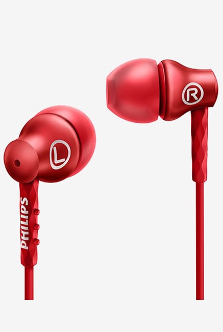 Philips SHE8100RD/27 In the Ear Headphones (Red) Philips SHE8100RD/27 In the Ear Headphones (Red)