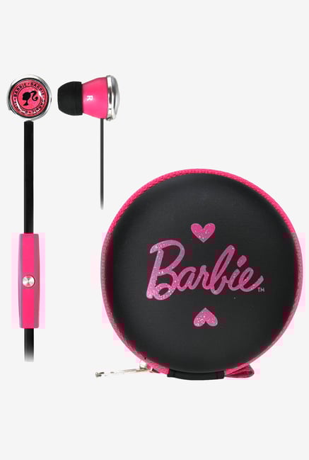 Barbie Earphones with Mic & Case (Black) Barbie Earphones with Mic & Case (Black)
