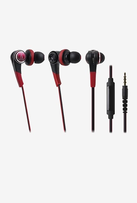Audio Technica ATH-CKS770iS Solid Bass Headphones MIC (Red) Audio Technica ATH-CKS770iS Solid Bass Headphones MIC (Red)