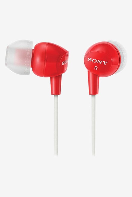 Sony Earbud Headphones with Mic and Remote Head Phone (Red) Sony Earbud Headphones with Mic and Remote Head Phone (Red)