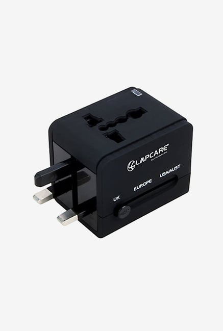 Lapcare NT550 Travel Adapter with USB (Black) Lapcare NT550 Travel Adapter with USB (Black)