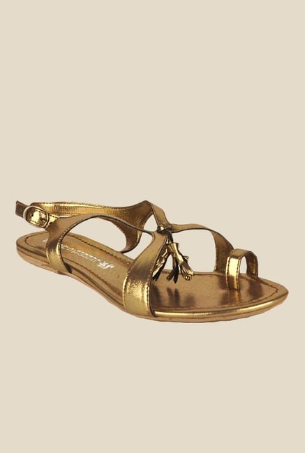 Salt 'n' Pepper Avril Golden Back Strap Sandals Salt 'n' Pepper Avril Golden Back Strap Sandals