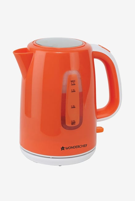 Wonderchef Regalia 1.7 L 1850 W Cordless Kettle (Orange) Wonderchef Regalia 1.7 L 1850 W Cordless Kettle (Orange)