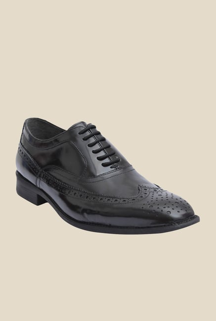Salt 'n' Pepper Figo Black Brogue Shoes Salt 'n' Pepper Figo Black Brogue Shoes