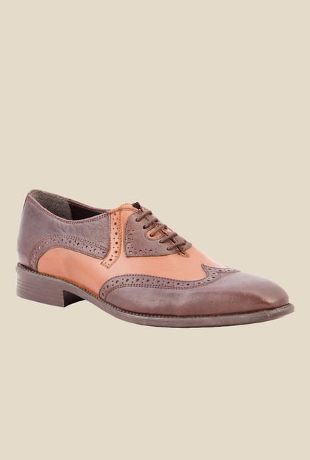 Salt 'n' Pepper Figo Brown & Almond Oxford Shoes Salt 'n' Pepper Figo Brown & Almond Oxford Shoes