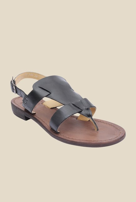 Salt 'n' Pepper Zed Black Back Strap Sandals Salt 'n' Pepper Zed Black Back Strap Sandals