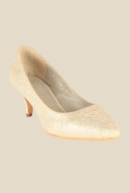 Salt 'n' Pepper Jessica Golden Pumps Salt 'n' Pepper Jessica Golden Pumps