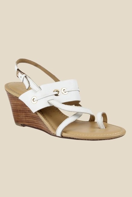 Salt 'n' Pepper Pilar White Back Strap Sandals Salt 'n' Pepper Pilar White Back Strap Sandals