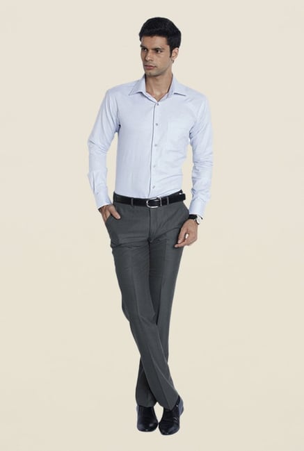 Raymond Grey Flat Front Trouser Raymond Grey Flat Front Trouser