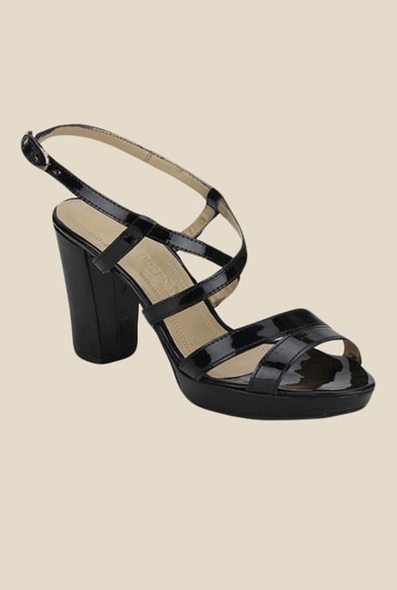Salt 'n' Pepper Megan Black Back Strap Sandals Salt 'n' Pepper Megan Black Back Strap Sandals