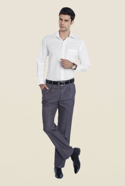 Raymond White Solid Shirt Raymond White Solid Shirt