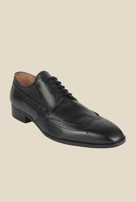 Salt 'n' Pepper Arman Black Brogue Shoes Salt 'n' Pepper Arman Black Brogue Shoes