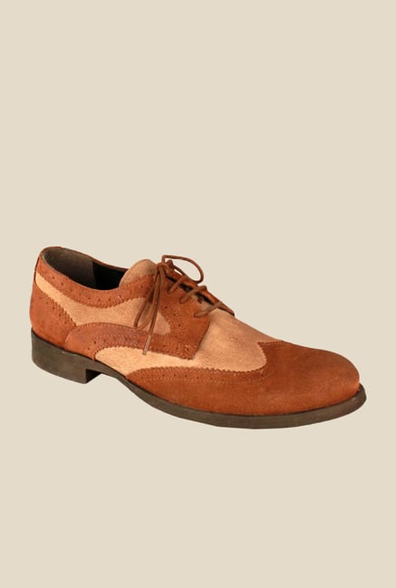 Salt 'n' Pepper Old Monk Taupe & Beige Derby Shoes Salt 'n' Pepper Old Monk Taupe & Beige Derby Shoes