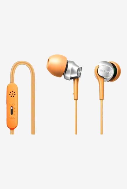 SONY DR-EX102VP-D In the Ear Headphones (Orange) SONY DR-EX102VP-D In the Ear Headphones (Orange)