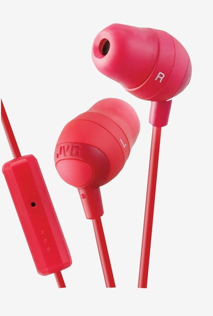 JVC HA-FR37-R Marshmallow Remote In the Ear Headset (Red) JVC HA-FR37-R Marshmallow Remote In the Ear Headset (Red)