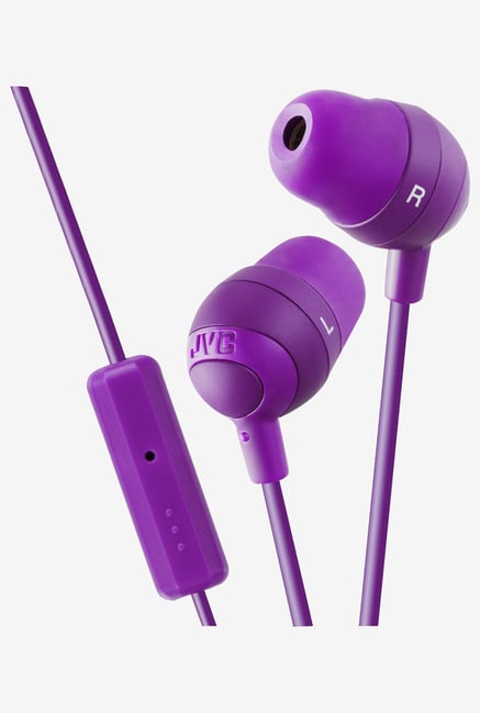 JVC HA-FR37-V Marshmallow Remote In the Ear Headset (Purple) JVC HA-FR37-V Marshmallow Remote In the Ear Headset (Purple)