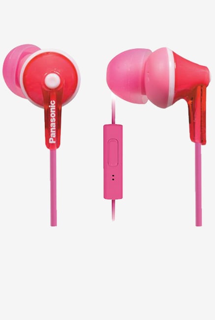 Panasonic RP-TCM125-P In-Ear Headphones with Mic (Pink) Panasonic RP-TCM125-P In-Ear Headphones with Mic (Pink)