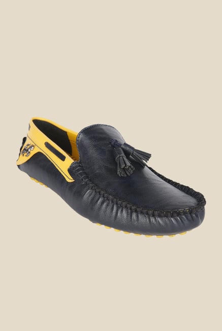 Wega Life Grast Black & Yellow Loafers Wega Life Grast Black & Yellow Loafers