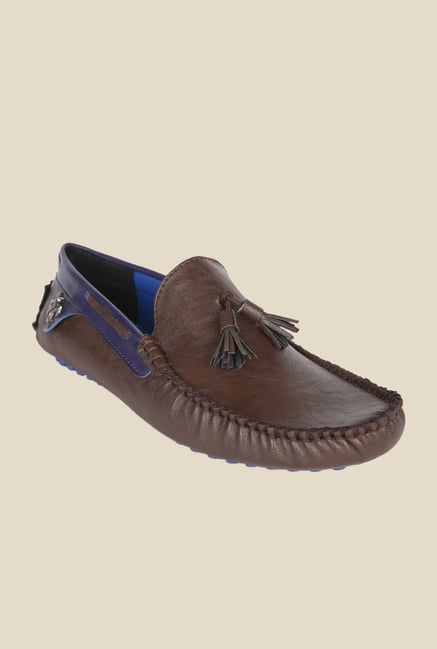 Wega Life Grast Brown & Blue Loafers Wega Life Grast Brown & Blue Loafers