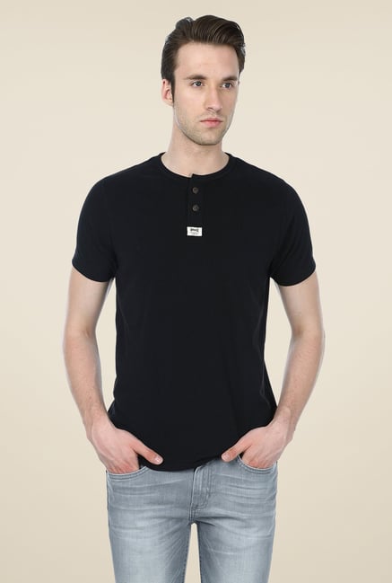 Basics Black Solid T-shirt Basics Black Solid T-shirt