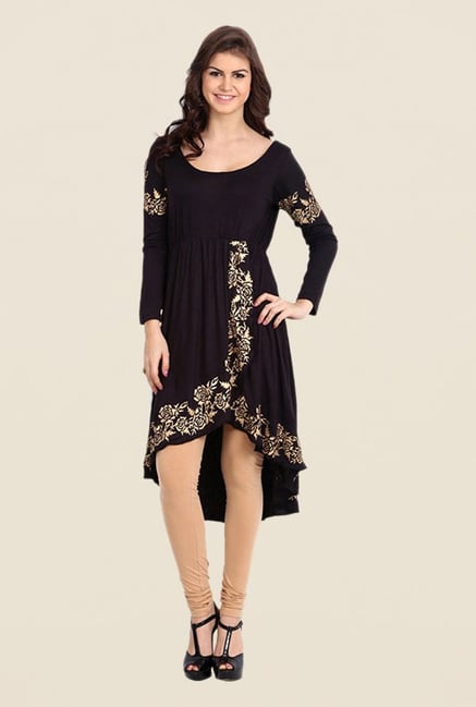 Ira Soleil Black Printed Kurta Ira Soleil Black Printed Kurta