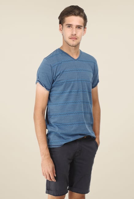 Basics Blue Striped T-shirt Basics Blue Striped T-shirt