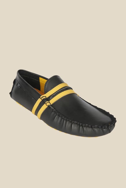 Wega Life Fusion Black & Yellow Loafers Wega Life Fusion Black & Yellow Loafers