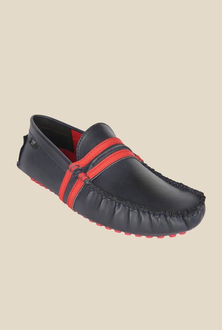 Wega Life Fusion Navy & Red Loafers Wega Life Fusion Navy & Red Loafers