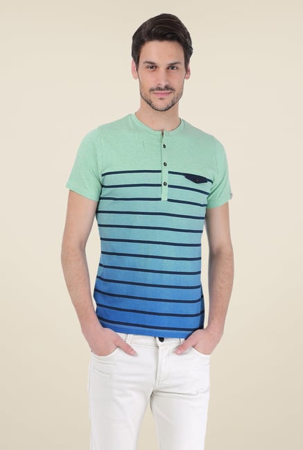 Basics Green Striped T-shirt Basics Green Striped T-shirt