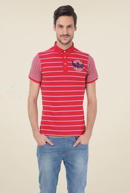 Basics Red Blend Polo T-shirt Basics Red Blend Polo T-shirt