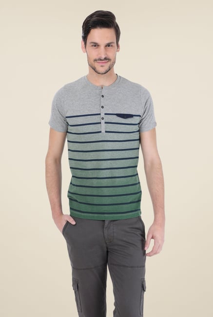 Basics Grey Striped T-shirt Basics Grey Striped T-shirt