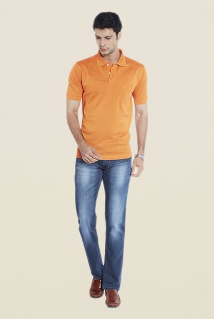 Park Avenue Blue Heavily Washed Jeans Park Avenue Blue Heavily Washed Jeans