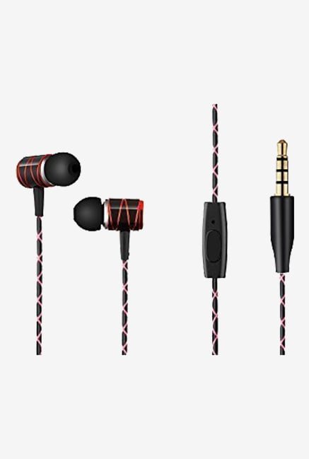 SOWND Audio Premium Black Bullet Accents Earphones (Red) SOWND Audio Premium Black Bullet Accents Earphones (Red)