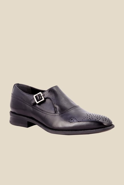 Salt 'n' Pepper Figo Black Monk Shoes Salt 'n' Pepper Figo Black Monk Shoes