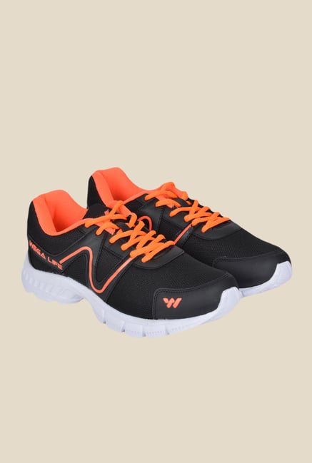 Wega Life Air Black & Orange Running Shoes Wega Life Air Black & Orange Running Shoes
