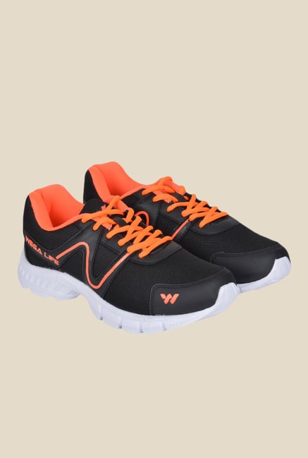 Wega Life Air Black & Orange Running Shoes Wega Life Air Black & Orange Running Shoes