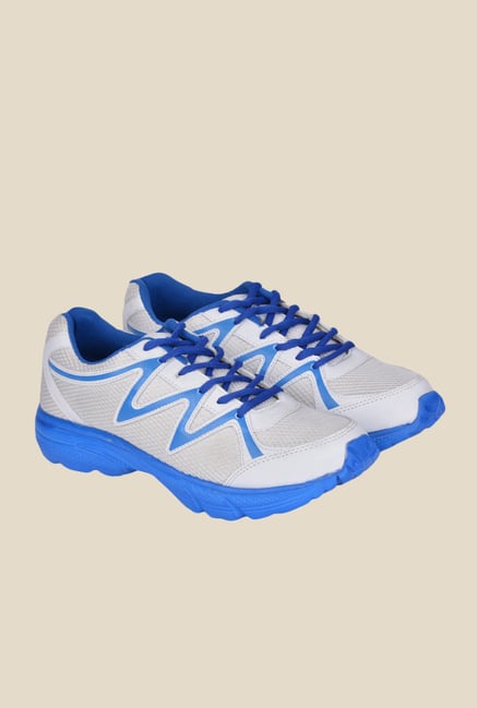 Wega Life Run White & Blue Running Shoes Wega Life Run White & Blue Running Shoes