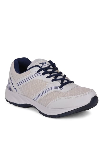 Wega Life Fader White & Navy Running Shoes Wega Life Fader White & Navy Running Shoes