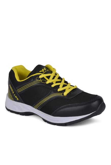 Wega Life Fader Black & Yellow Running Shoes Wega Life Fader Black & Yellow Running Shoes
