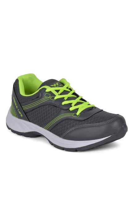 Wega Life Fader Grey & Green Running Shoes Wega Life Fader Grey & Green Running Shoes