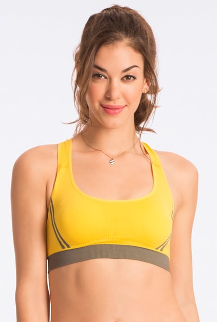 Pretty Secrets Showtime Work Out Mellow Yellow Sports Bra Pretty Secrets Showtime Work Out Mellow Yellow Sports Bra