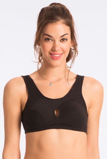 Pretty Secrets Everyday Showoff Classic Black Sports Bra Pretty Secrets Everyday Showoff Classic Black Sports Bra