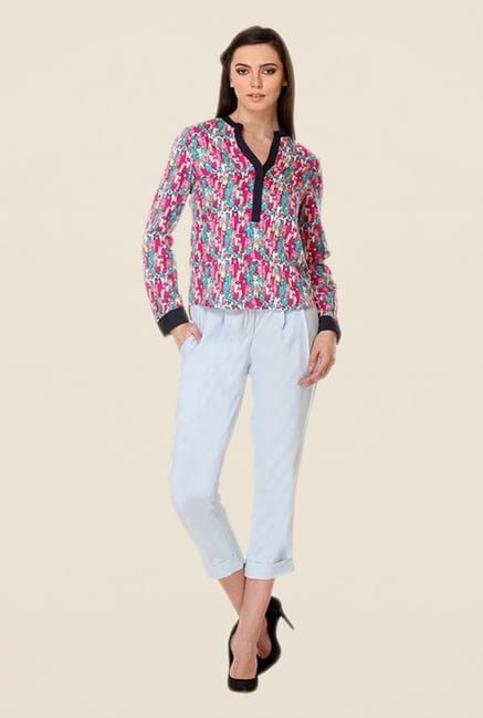 Kaaryah Pink Printed Shirt Kaaryah Pink Printed Shirt
