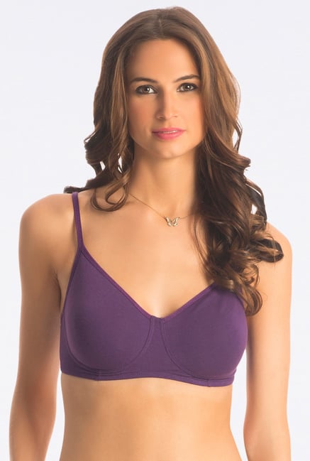 PrettySecrets Radiant Purple Snug Fit Wireless Bra PrettySecrets Radiant Purple Snug Fit Wireless Bra