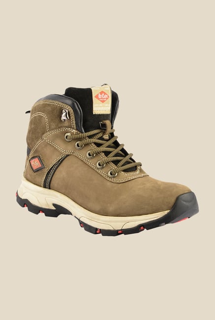 Lee Cooper Khaki Biker Boots Lee Cooper Khaki Biker Boots