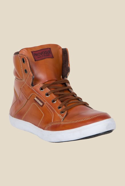 Provogue Tan Ankle High Sneakers Provogue Tan Ankle High Sneakers